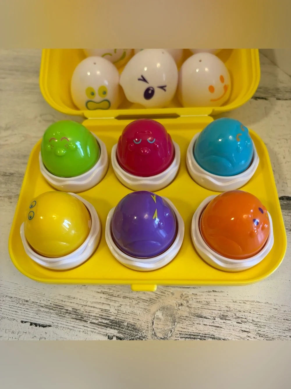 TOMY Hide & Squeak Eggs Egg Shape Sorting Toy